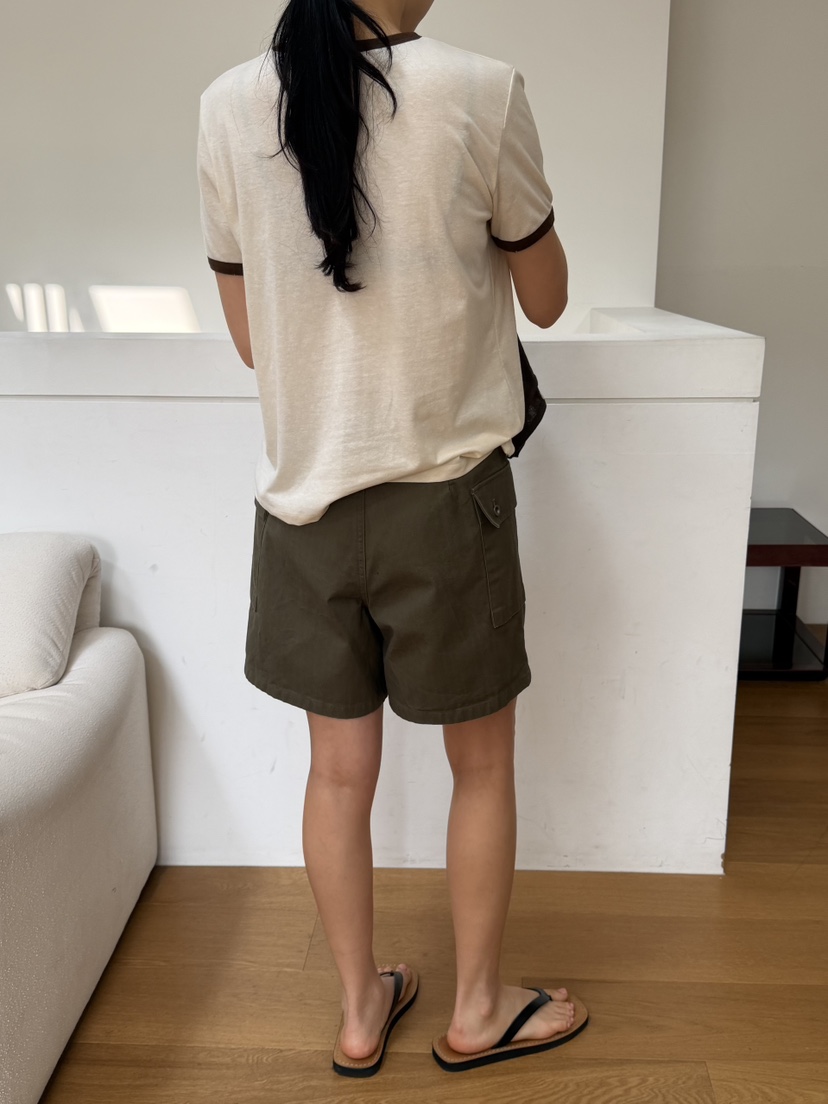 REGULARLY/PLACOR韓國東大門直郵女士新品人氣短褲人字紋REGULARLY/PLACOR短褲