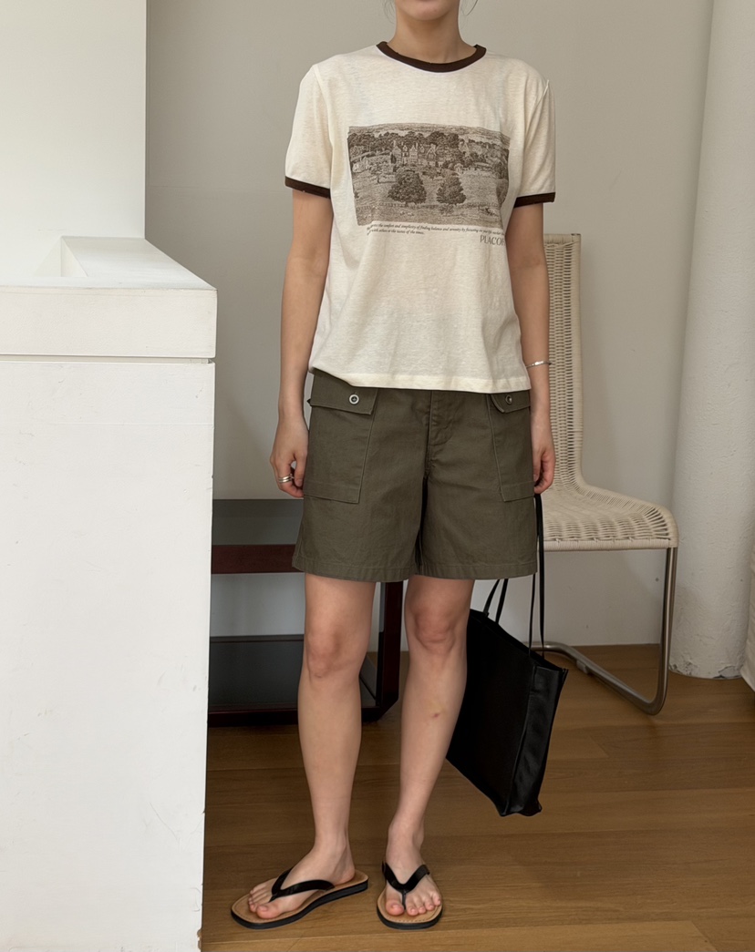 REGULARLY/PLACOR韓國東大門直郵女士新品人氣短褲人字紋REGULARLY/PLACOR短褲