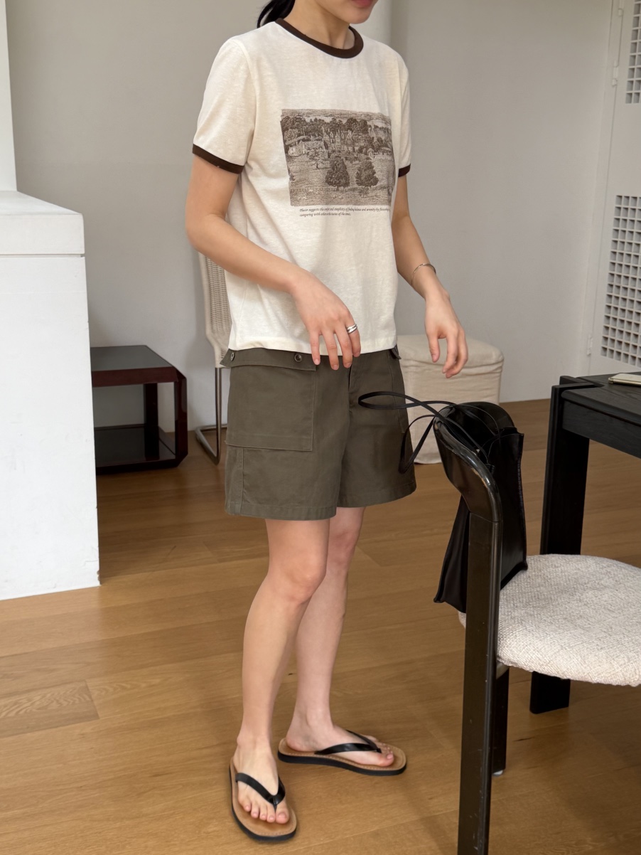 REGULARLY/PLACOR韓國東大門直郵女士新品人氣短褲人字紋REGULARLY/PLACOR短褲