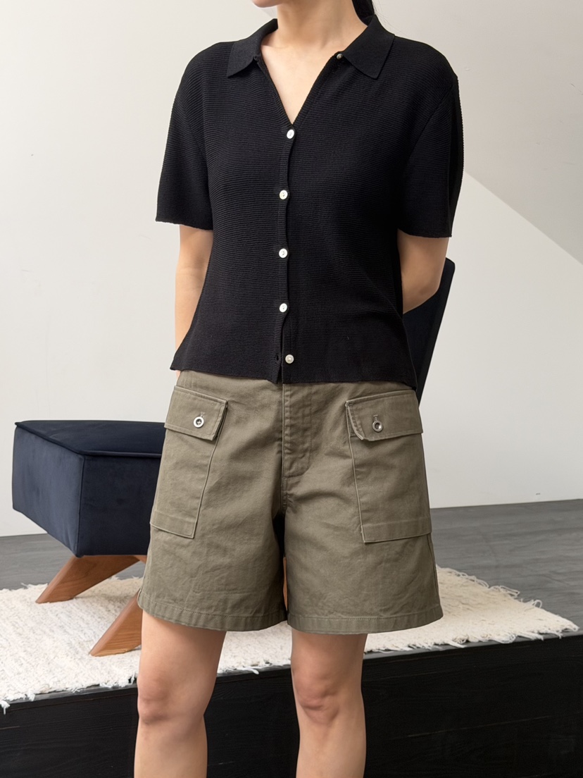 REGULARLY/PLACOR韓國東大門直郵女士新品人氣短褲人字紋REGULARLY/PLACOR短褲