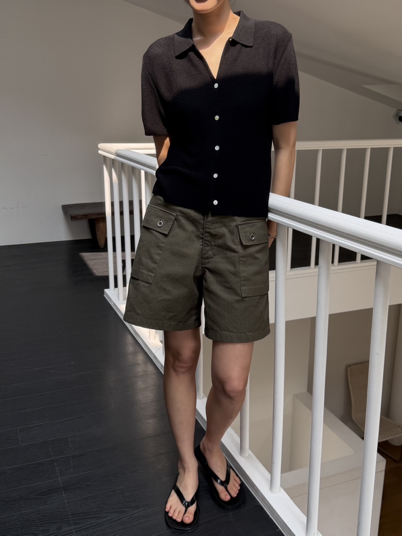 REGULARLY/PLACOR韓國東大門直郵女士新品人氣短褲人字紋REGULARLY/PLACOR短褲