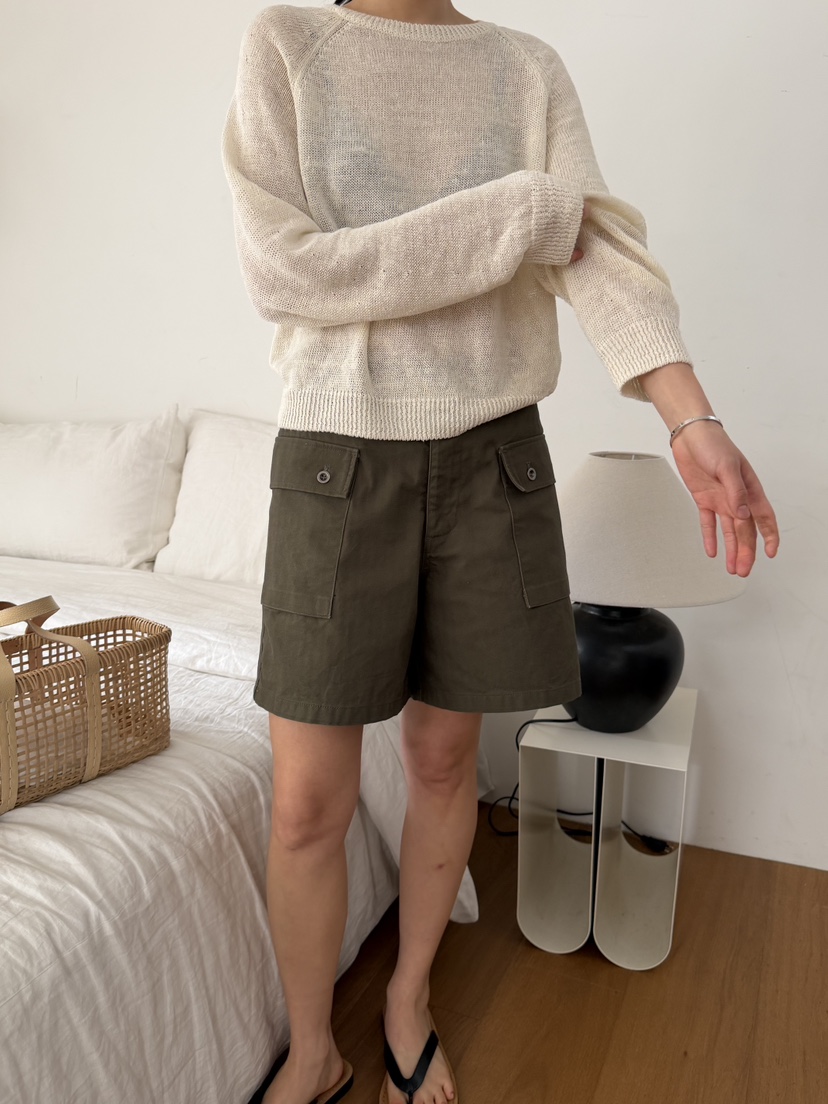 REGULARLY/PLACOR韓國東大門直郵女士新品人氣短褲人字紋REGULARLY/PLACOR短褲