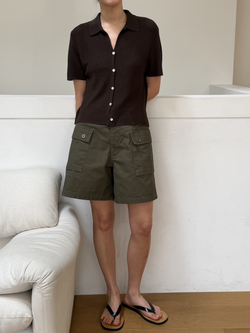 REGULARLY/PLACOR韓國東大門直郵女士新品人氣短褲人字紋REGULARLY/PLACOR短褲