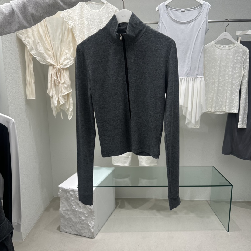 NEUTER韓國東大門直郵女裝新款職業熱賣26春夏時尚衛衣拉鏈NEUTER衛衣圖色3墨色