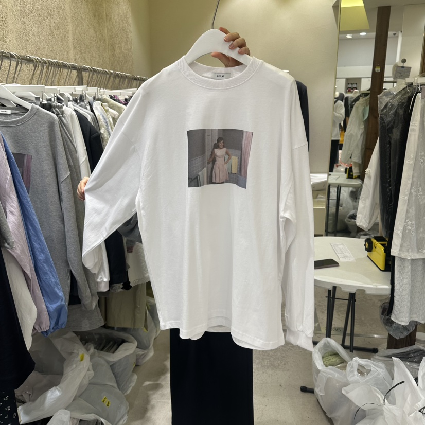 REFLAT韓國代購女士新品時尚26春夏休閑人氣熱賣職業長袖T恤REFLAT長袖T恤圖色1