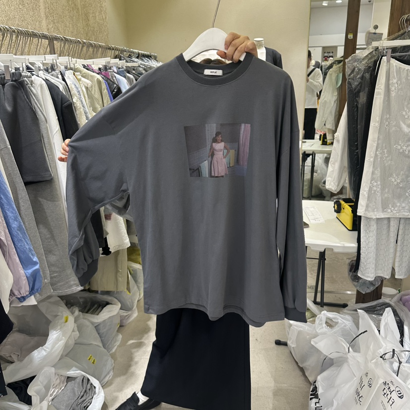 REFLAT韓國代購女士新品時尚26春夏休閑人氣熱賣職業長袖T恤REFLAT長袖T恤圖色3