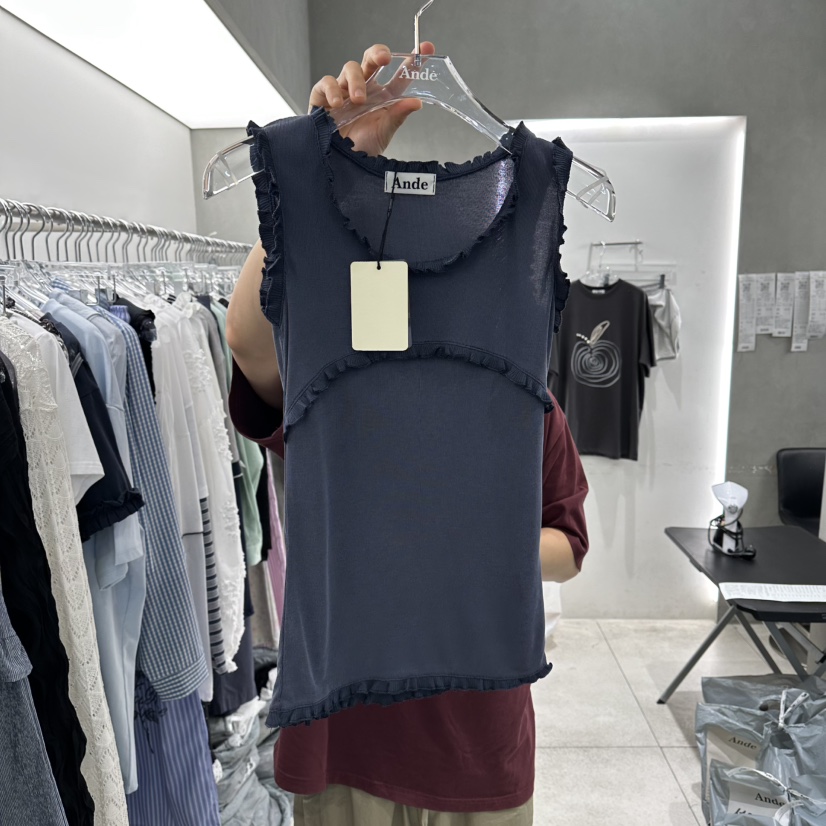 ANDE韓國代購女裝新款時尚推薦人氣熱賣26春夏休閑吊帶背心Ande吊帶/背心圖色2