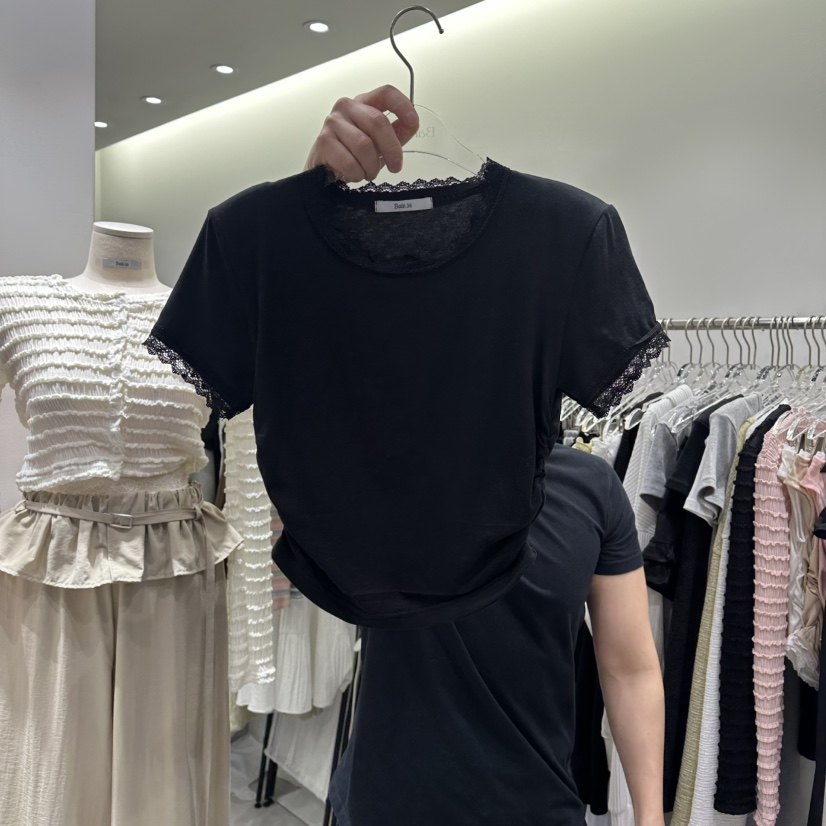 BAIE.38韓國東大門直郵女裝新品人氣熱賣26春夏時尚T恤蕾絲BAIE.38T恤圖色3