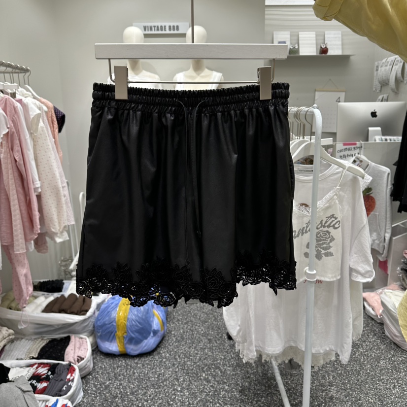 VINTAGE 888韓國東大門代購女裝新款人氣推薦職業短褲皮革VINTAGE888/TRIPLE EIGHT短褲圖色3