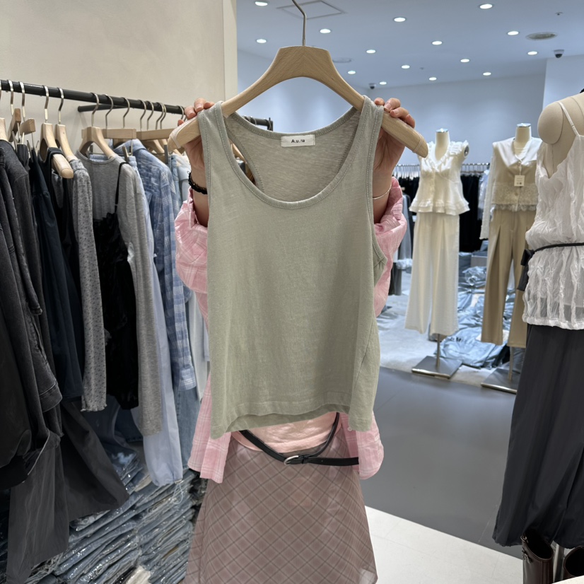 AURA韓國直郵女裝新品休閑推薦人氣熱賣職業時尚吊帶背心Au ra吊帶/背心圖色2