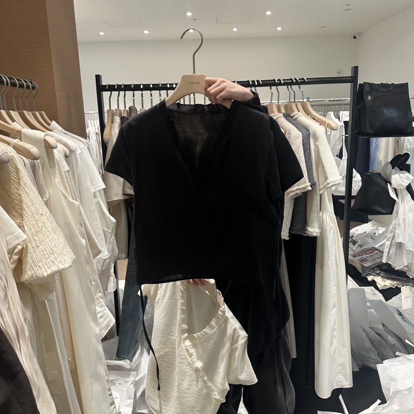 LE BUTTER韓國直郵實拍女士新品人氣職業熱賣襯衫蕾絲衫LE BUTTER襯衫/蕾絲衫圖色2