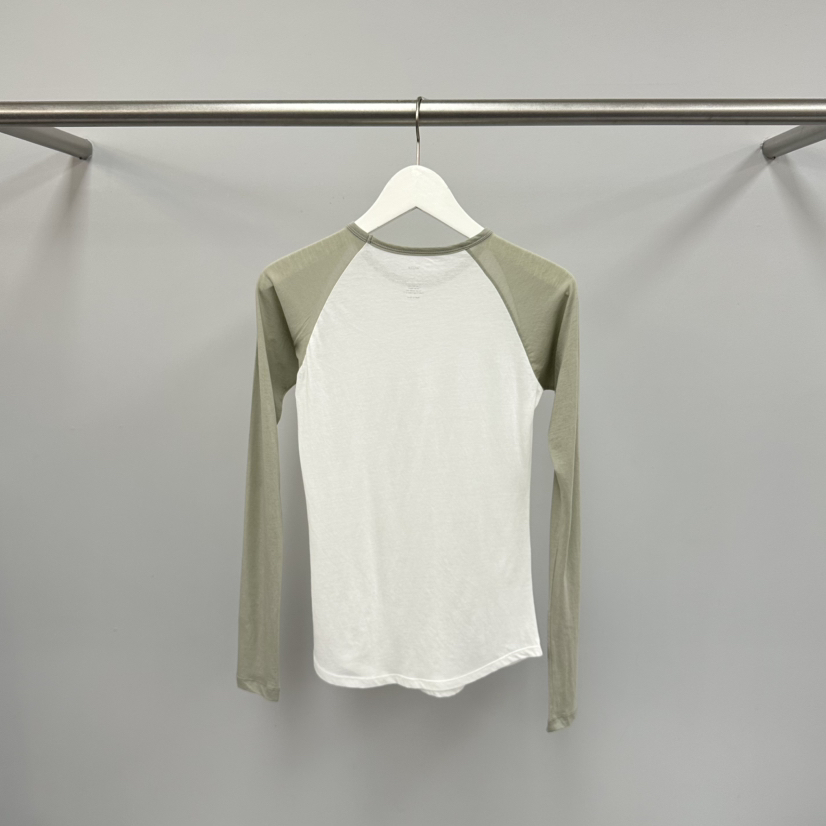 WATER/RIVER韓國直郵實拍女士新品推薦熱賣人氣長袖T恤撞色WATER/RIVER長袖T恤