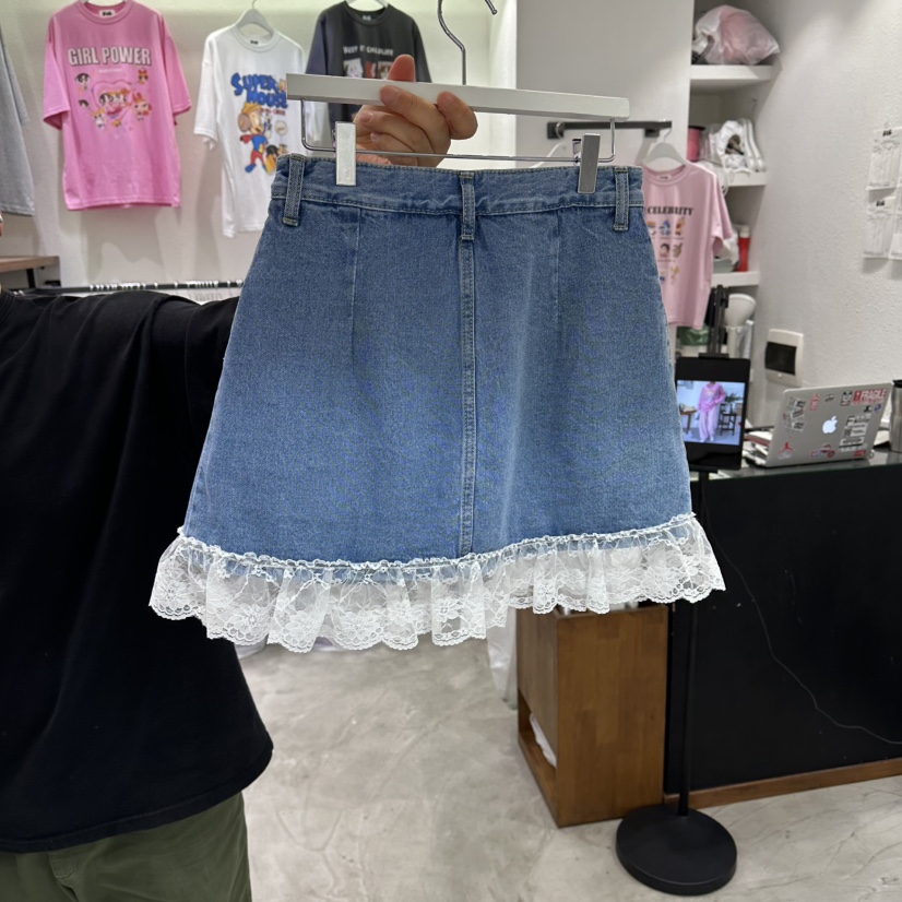 EVE韓國東大門代購女士新品休閑職業熱賣26春夏時尚裙褲蕾絲EVE裙褲