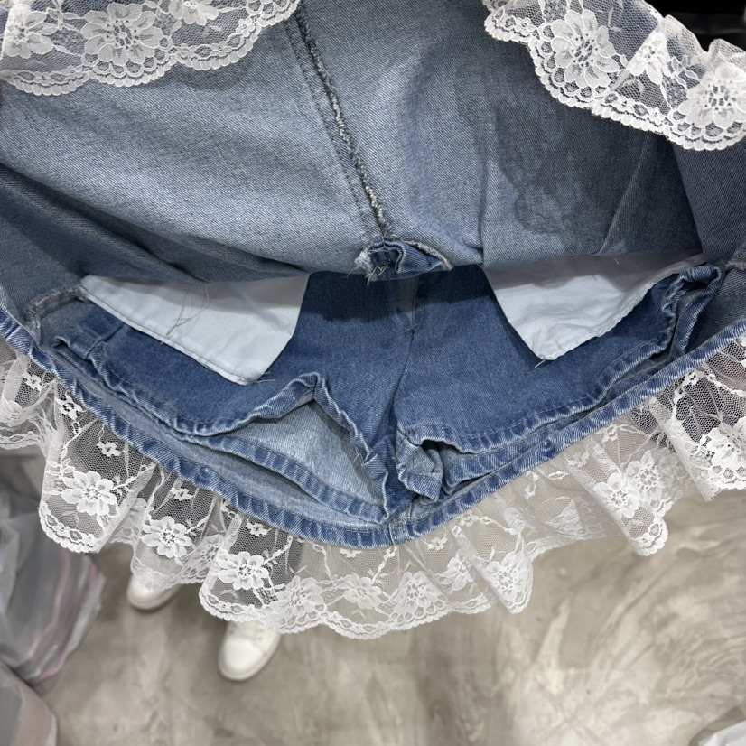 EVE韓國東大門代購女士新品休閑職業熱賣26春夏時尚裙褲蕾絲EVE裙褲