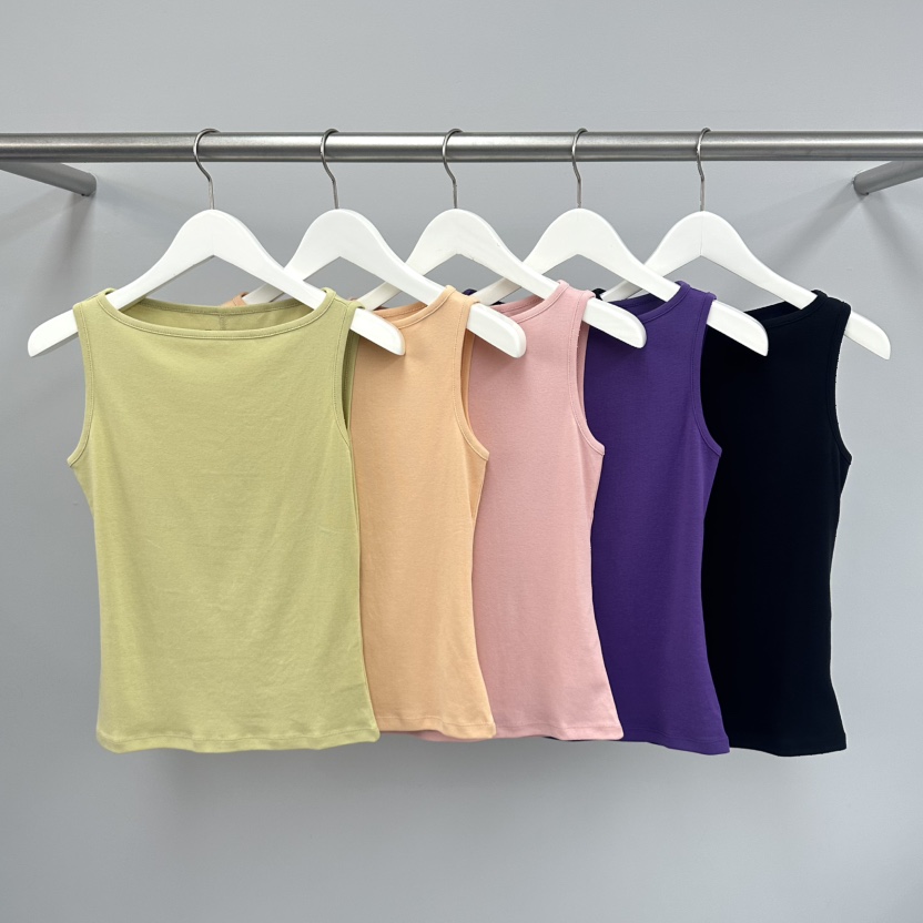 WATER/RIVER韓國東大門代購女裝新品推薦熱賣吊帶背心船領WATER/RIVER吊帶/背心