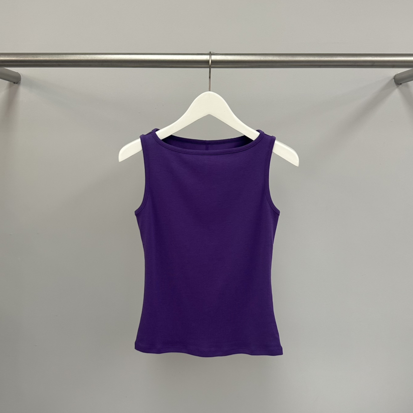 WATER/RIVER韓國東大門代購女裝新品推薦熱賣吊帶背心船領WATER/RIVER吊帶/背心圖色1