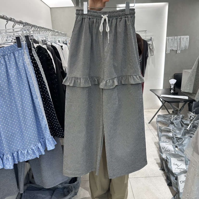 ANDE韓國代購女士新品熱賣時尚職業人氣推薦休閑26春夏休閑褲Ande休閑褲圖色1