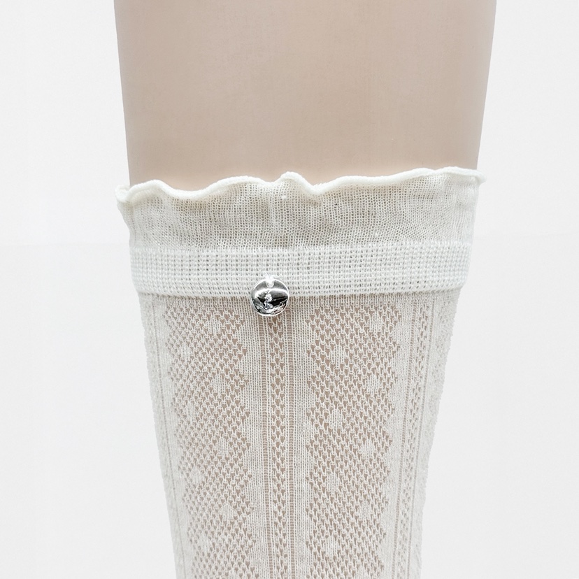 ROOKIE BUD韓國直郵女士新品職業休閑熱賣時尚襪子荷葉邊ROOKIE BUD-L襪子