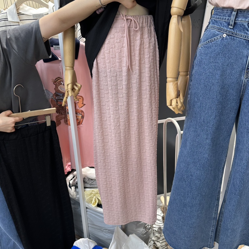 DELLING韓國東大門代購女士新品熱賣人氣26春夏休閑推薦長裙DELLING長裙圖色1