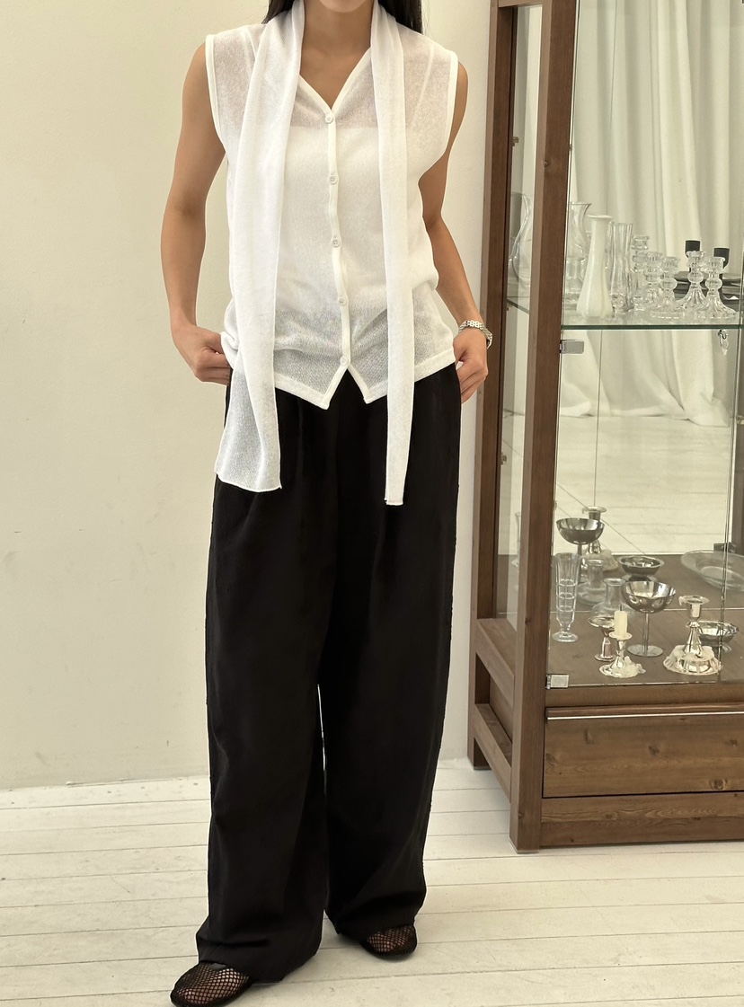 LE VASE韓國直郵女士新品人氣26春夏熱賣職業時尚馬甲圍巾LE VASE馬甲