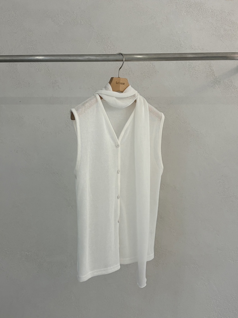 LE VASE韓國直郵女士新品人氣26春夏熱賣職業時尚馬甲圍巾LE VASE馬甲