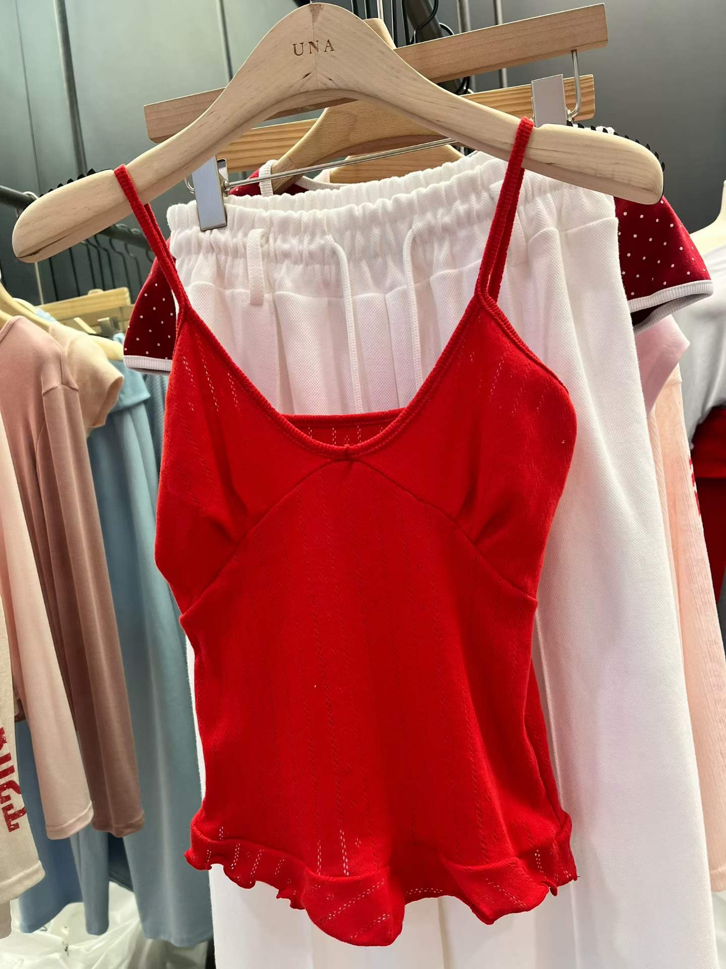 UNA/THE MAY韓國直郵女士新款熱賣職業26春夏推薦吊帶背心THEMAY/UNA吊帶/背心圖色2