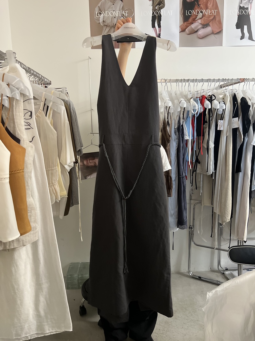 LONDON FLAT韓國東大門直郵女士新款推薦熱賣連衣裙含腰繩LONDON FLAT連衣裙圖色2