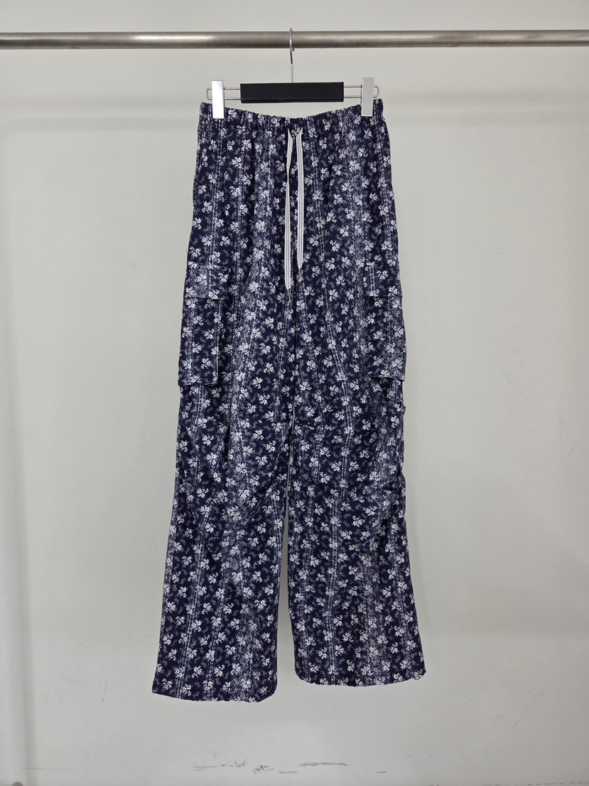 VERANDA韓國直郵女裝新品人氣26春夏時尚休閑推薦休閑褲小花VERANDA休閑褲圖色1