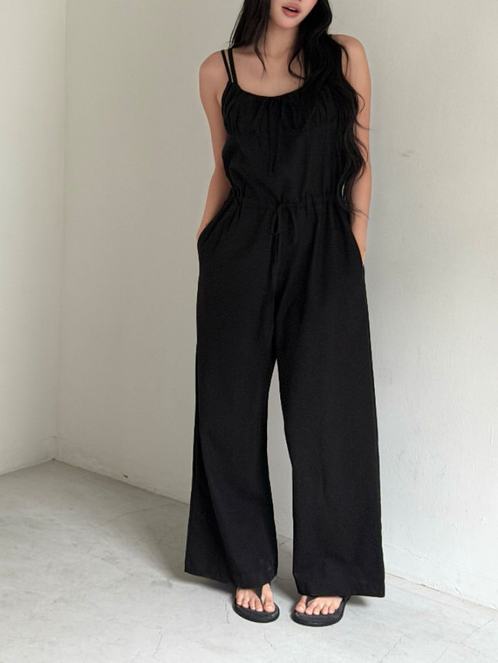 HEY/TO SEWING韓國東大門直郵女士新品推薦熱賣連體褲亞麻BY HEY/TO SEWING連體褲