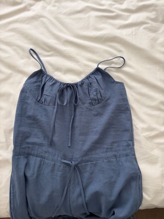 HEY/TO SEWING韓國東大門直郵女士新品推薦熱賣連體褲亞麻BY HEY/TO SEWING連體褲