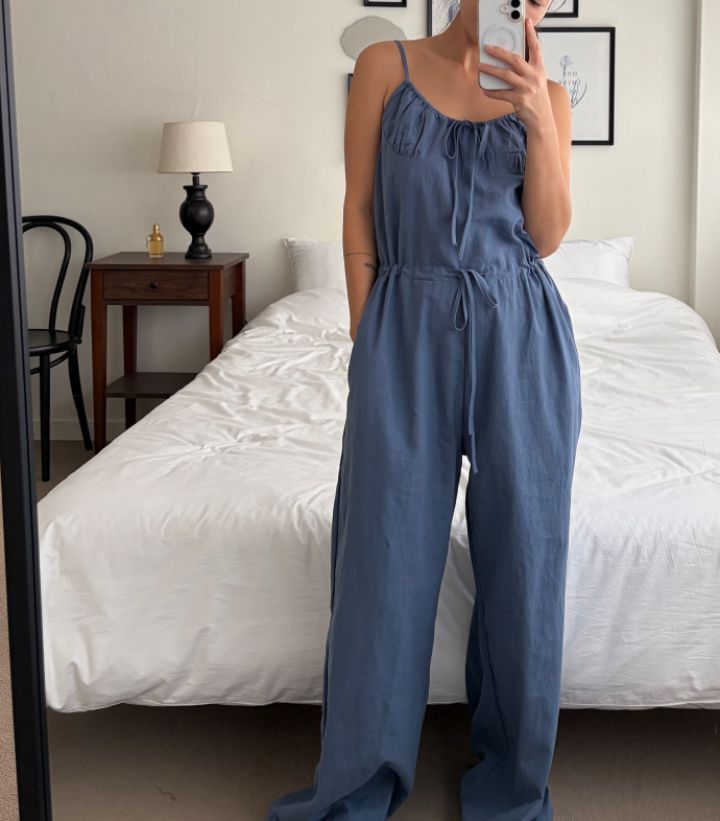 HEY/TO SEWING韓國東大門直郵女士新品推薦熱賣連體褲亞麻BY HEY/TO SEWING連體褲圖色3