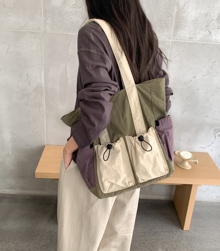 POSH BLUE韓國東大門代購女士新品推薦時尚單肩斜跨包羅紋POSH BLUE單肩/斜跨包圖色1