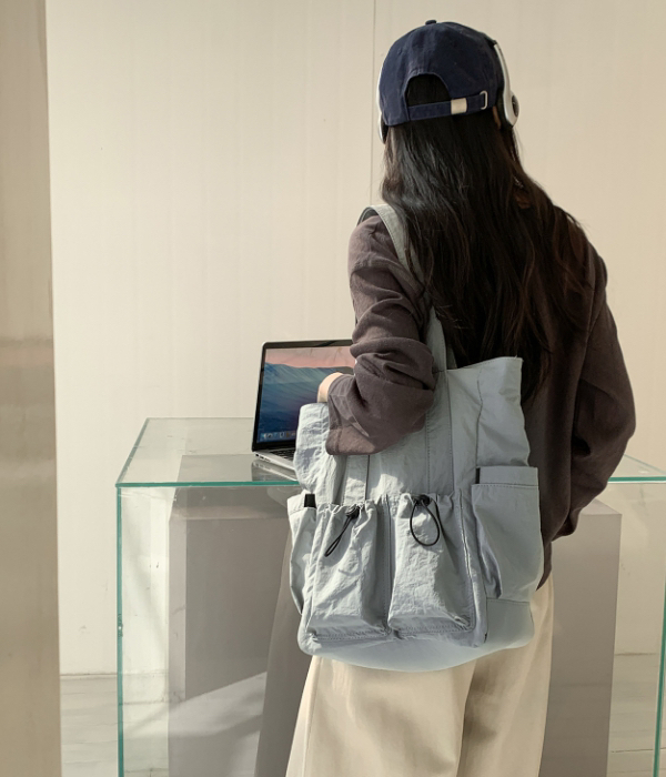 POSH BLUE韓國東大門代購女士新品推薦時尚單肩斜跨包羅紋POSH BLUE單肩/斜跨包圖色2