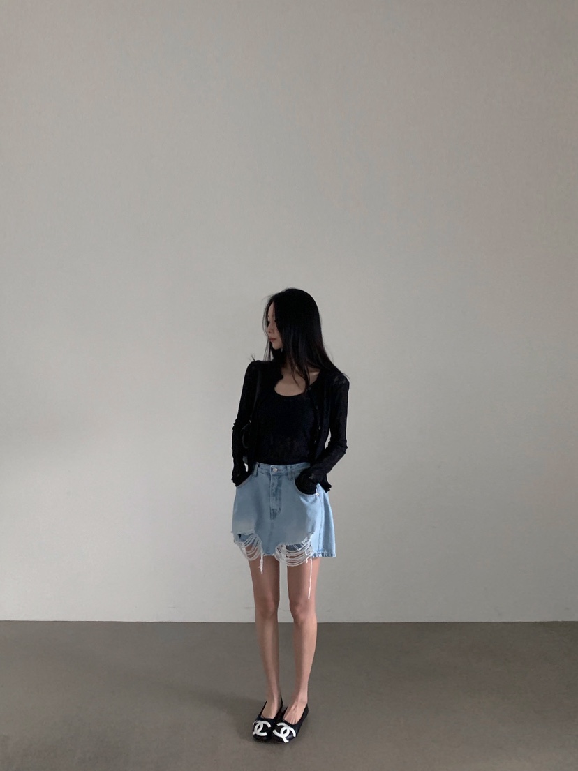 VERANDA韓國東大門直郵女士新品時尚休閑26春夏套裝蕾絲開衫VERANDA套裝