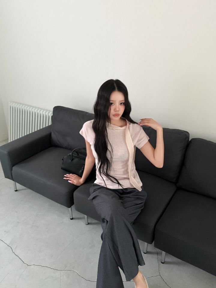 HEY/TO SEWING韓國東大門直郵女士新款時尚T恤圍巾條紋BY HEY/TO SEWINGT恤