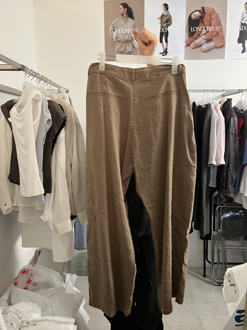 LONDON FLAT韓國東大門直郵女裝新款時尚人氣休閑褲纖維LONDON FLAT休閑褲
