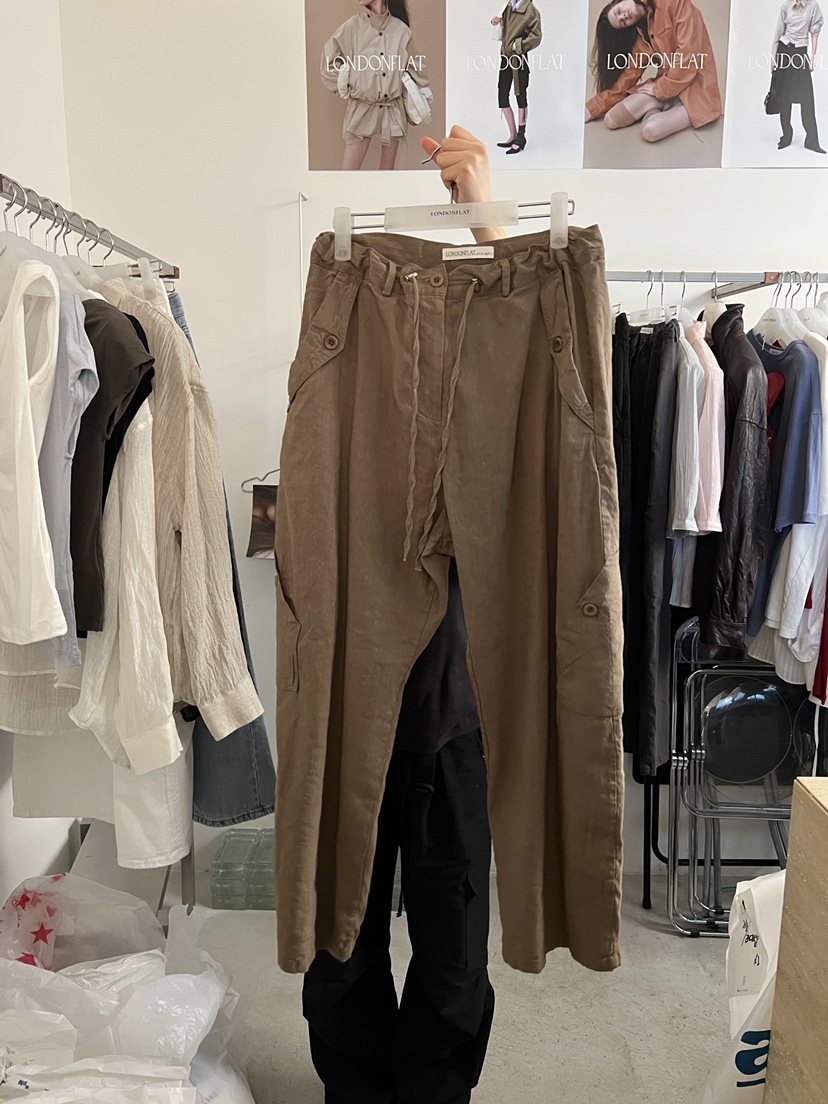 LONDON FLAT韓國東大門直郵女裝新款時尚人氣休閑褲纖維LONDON FLAT休閑褲圖色1