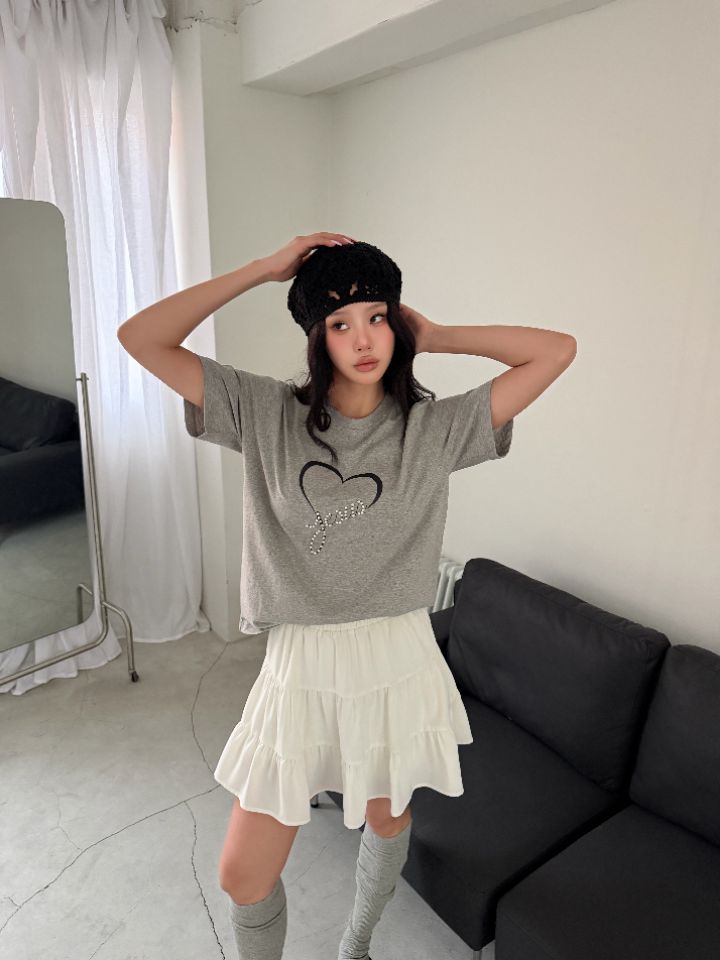 HEY/TO SEWING韓國直郵實拍女士新款時尚職業人氣休閑T恤BY HEY/TO SEWINGT恤