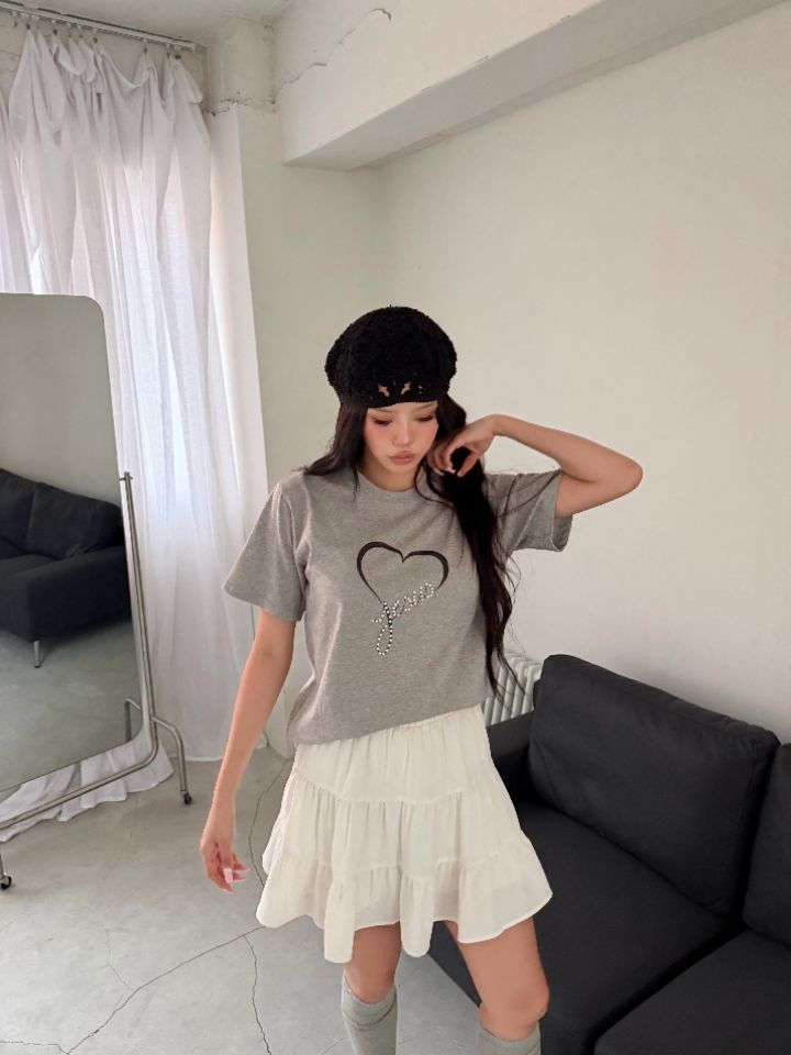 HEY/TO SEWING韓國直郵實拍女士新款時尚職業人氣休閑T恤BY HEY/TO SEWINGT恤