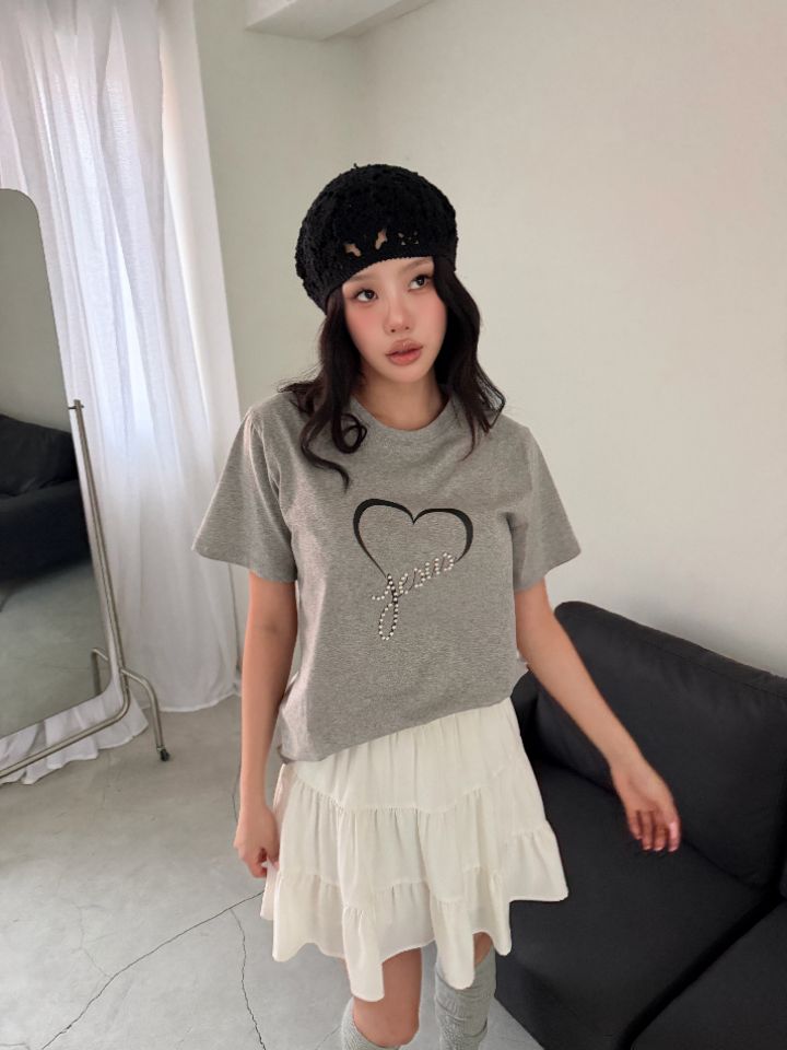 HEY/TO SEWING韓國直郵實拍女士新款時尚職業人氣休閑T恤BY HEY/TO SEWINGT恤