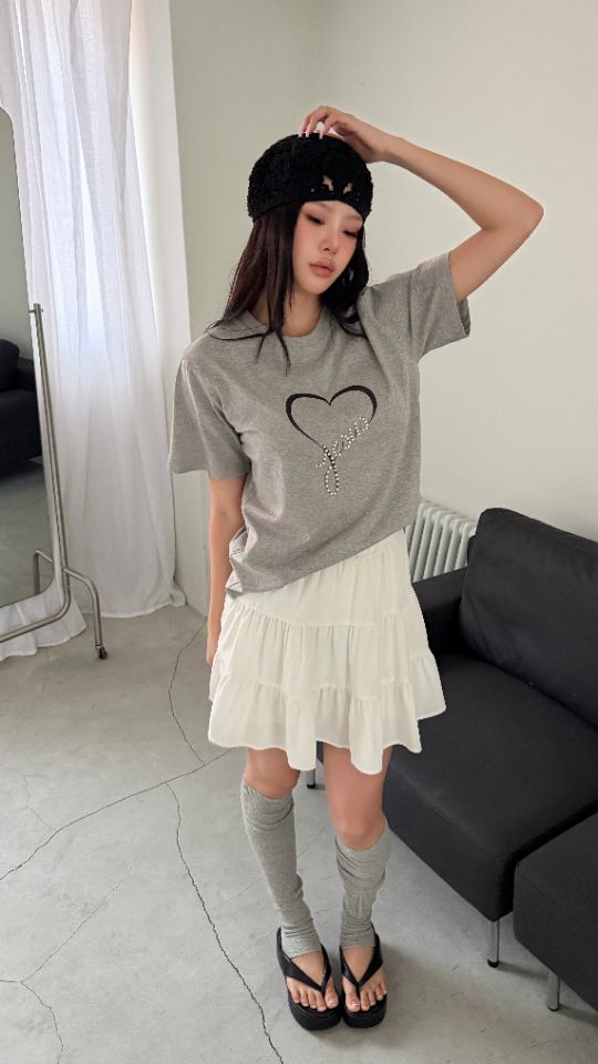 HEY/TO SEWING韓國直郵實拍女士新款時尚職業人氣休閑T恤BY HEY/TO SEWINGT恤