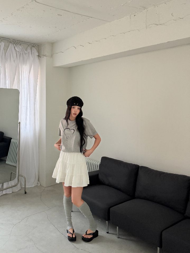 HEY/TO SEWING韓國直郵實拍女士新款時尚職業人氣休閑T恤BY HEY/TO SEWINGT恤