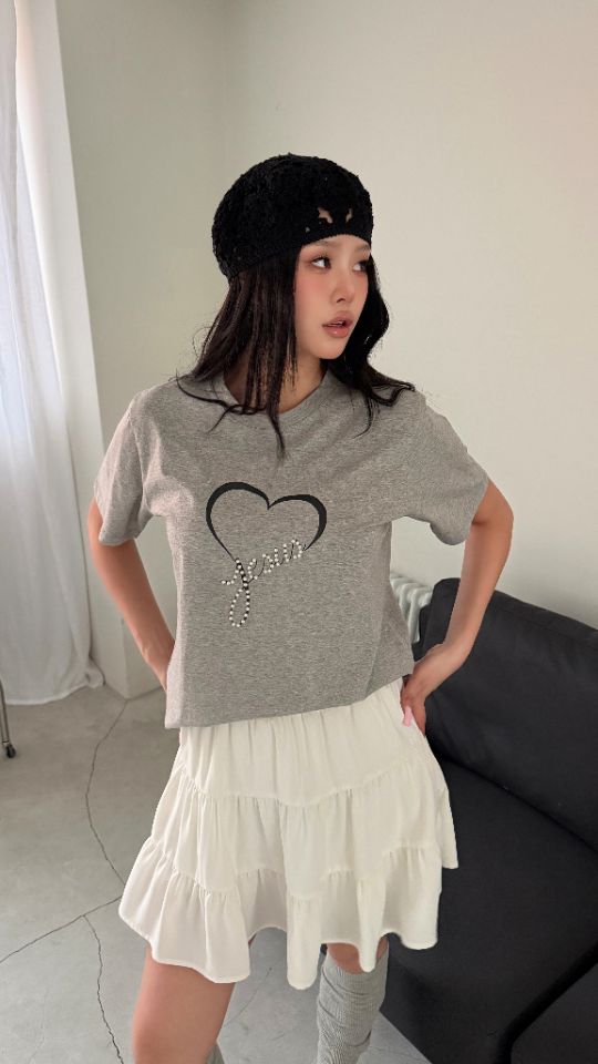 HEY/TO SEWING韓國直郵實拍女士新款時尚職業人氣休閑T恤BY HEY/TO SEWINGT恤圖色2