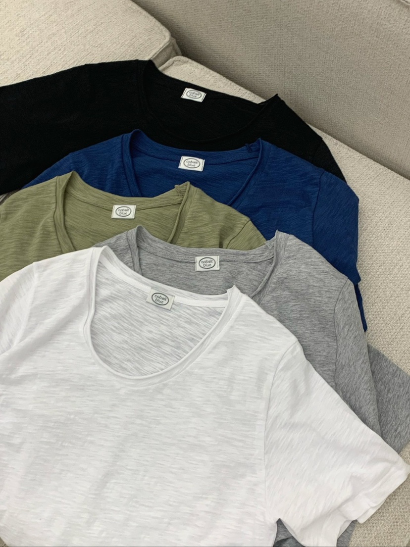 COBALT BLUE韓國東大門代購女裝新款時尚休閑26春夏職業T恤COBALT BLUET恤