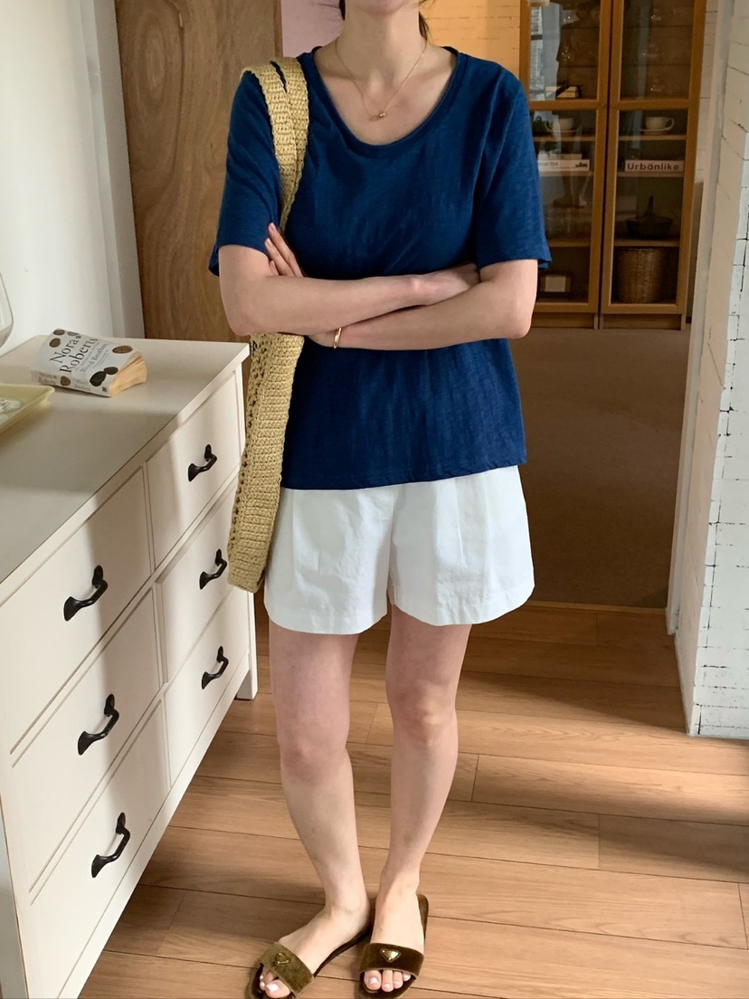 COBALT BLUE韓國東大門代購女裝新款時尚休閑26春夏職業T恤COBALT BLUET恤