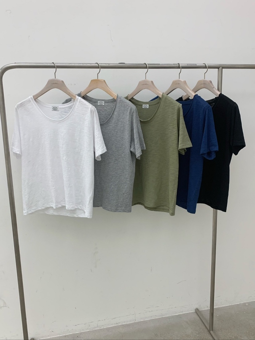 COBALT BLUE韓國東大門代購女裝新款時尚休閑26春夏職業T恤COBALT BLUET恤圖色3左三色