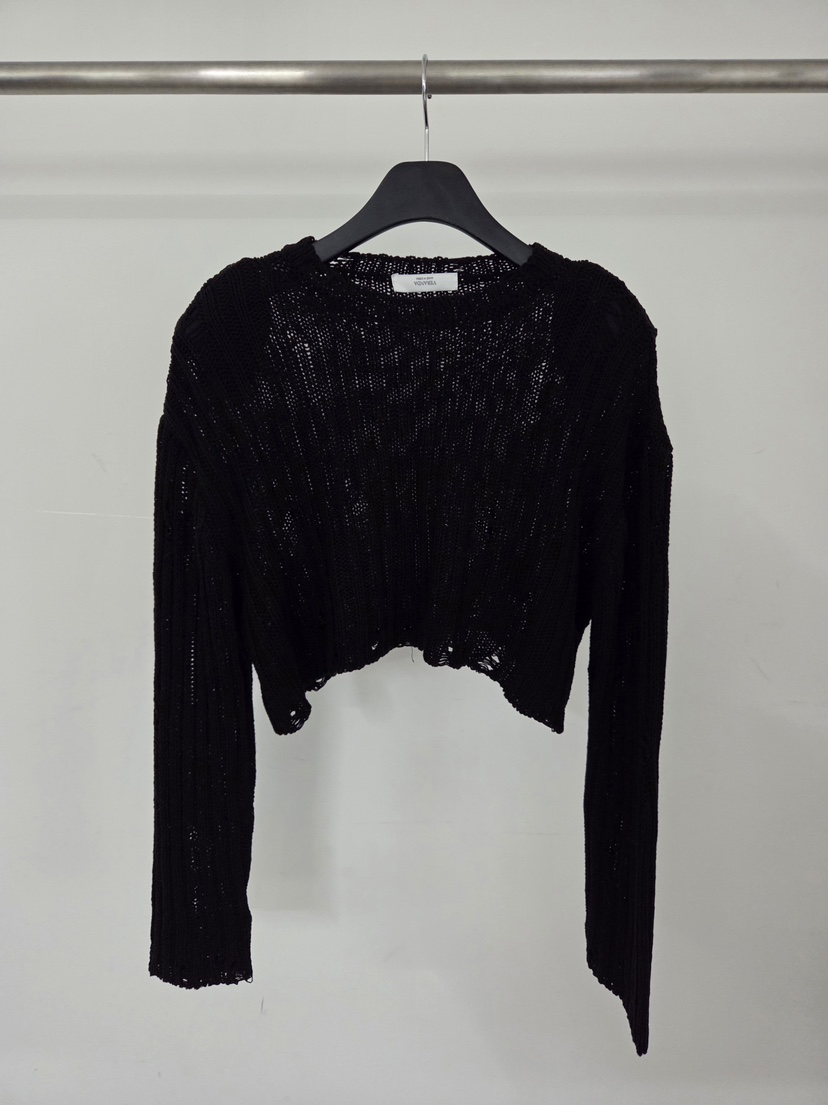 VERANDA韓國直郵實拍女士新款26春夏休閑人氣熱賣針織衫復古VERANDA針織衫圖色1