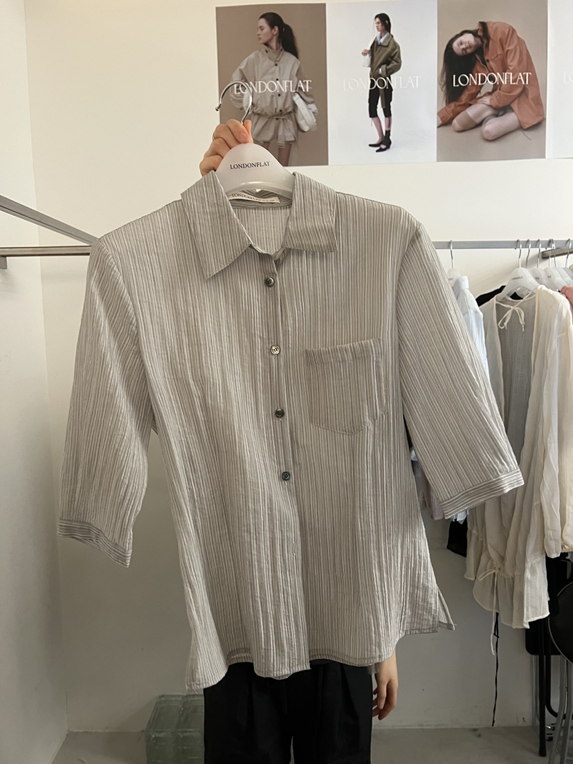 LONDON FLAT韓國東大門直郵女士新品推薦熱賣襯衫蕾絲衫LONDON FLAT襯衫/蕾絲衫圖色4