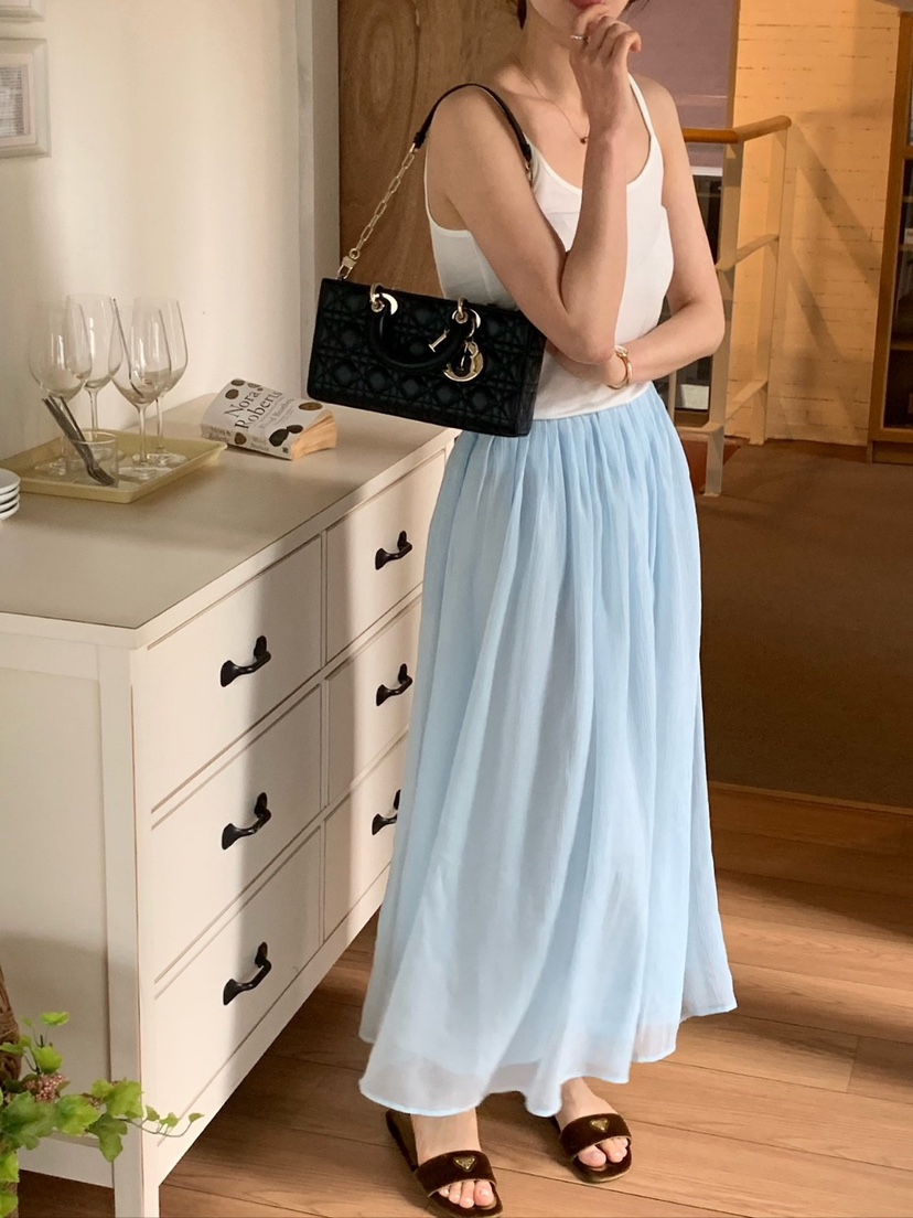 COBALT BLUE韓國東大門代購女士新款休閑推薦職業26春夏長裙COBALT BLUE長裙