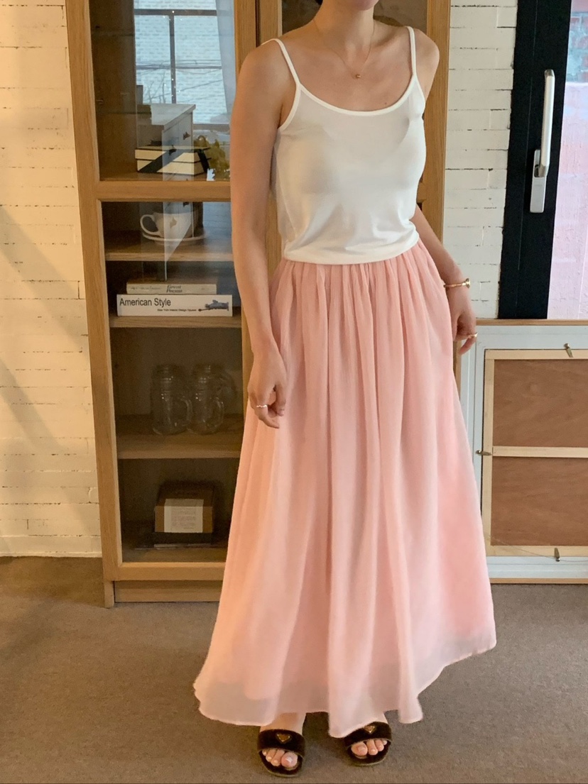 COBALT BLUE韓國東大門代購女士新款休閑推薦職業26春夏長裙COBALT BLUE長裙